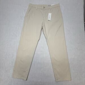 AG Adriano Goldschmied Caden Tailored Trouser Straight Leg Pants Tan Size 31